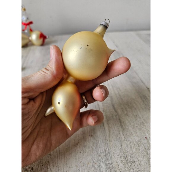 Vintage carlini owl bird Italian ornament RARE glass Xmas tree - Picture 5 of 10